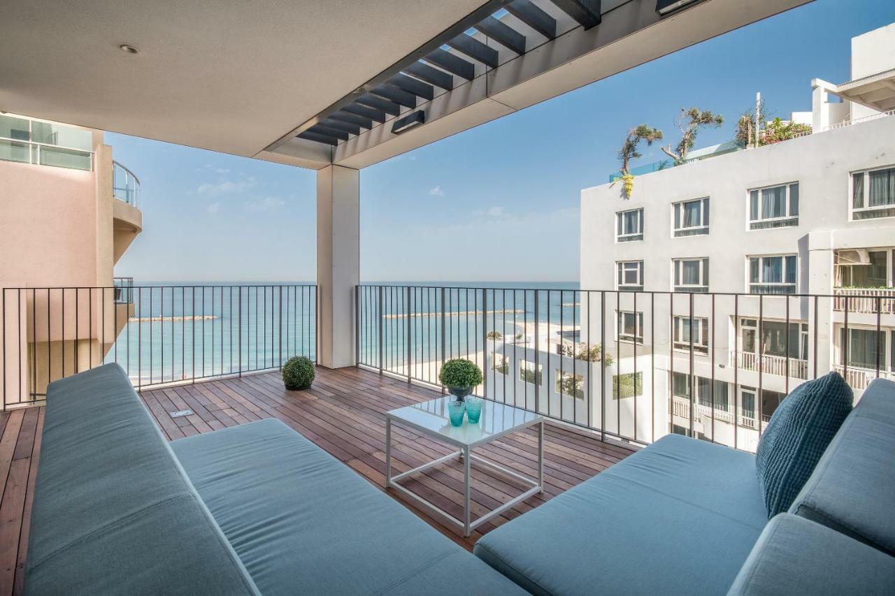Front Of Beach - Luxurious Residence テル・アビブ エクステリア 写真